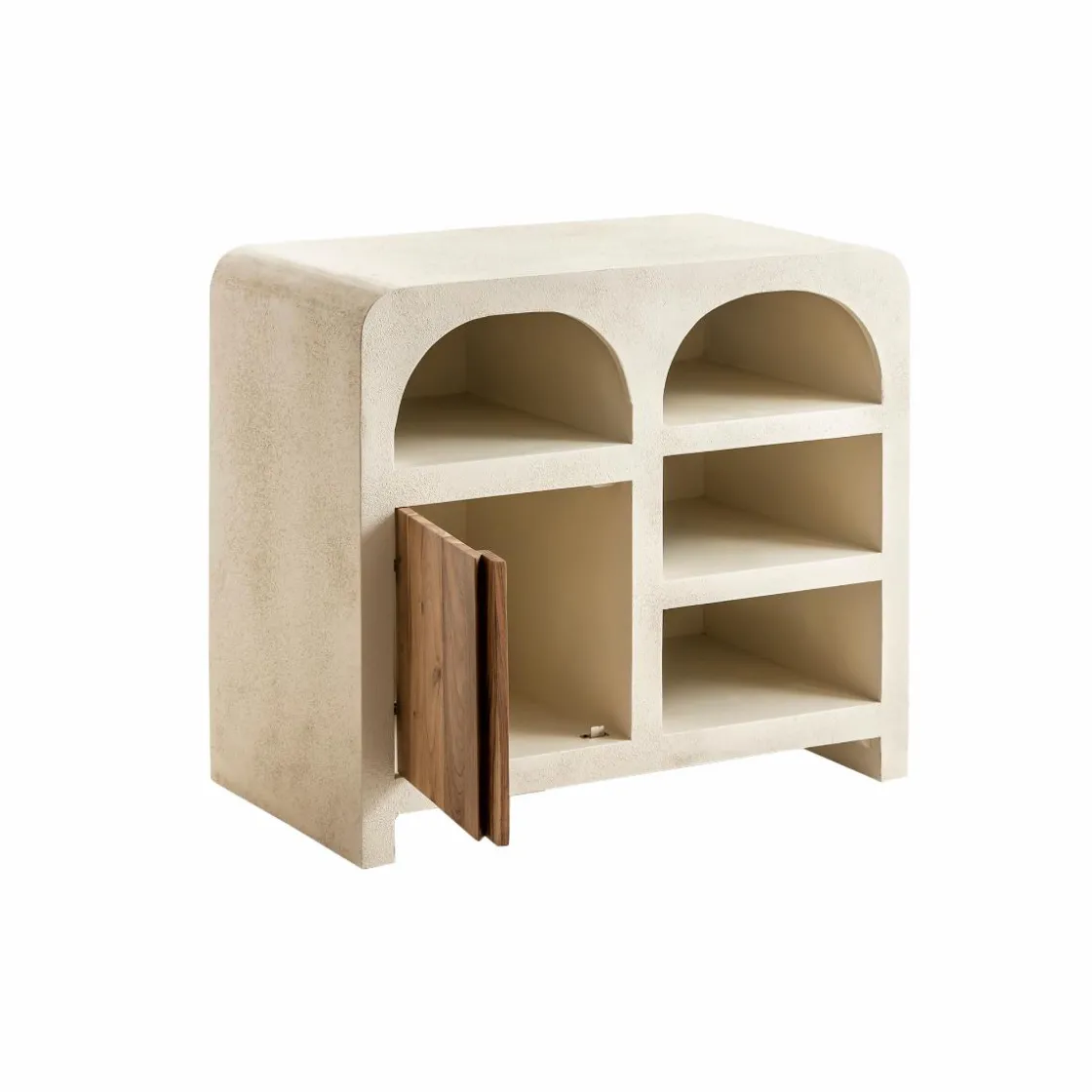Made in Meubles Buffet|Meuble Sous Vasque<Meuble sous vasque en bois effet béton et bois d'acacia Dalva