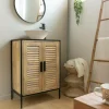 Made in Meubles Meuble Sous Vasque<Meuble sous vasque en bois de manguier et métal Coralie