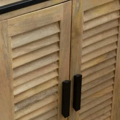 Made in Meubles Meuble Sous Vasque<Meuble sous vasque en bois de manguier et métal Coralie