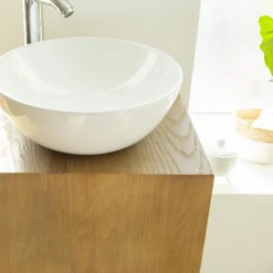 Made in Meubles Meuble Sous Vasque<Meuble sous vasque en chêne Morgane