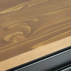 Made in Meubles Meuble Sous Vasque<Meuble sous vasque en pin massif noir 150 cm Manel