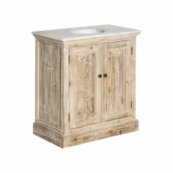 Made in Meubles Meuble Sous Vasque<Meuble sous vasque en pin recyclé blanchi Gemma