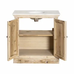 Made in Meubles Meuble Sous Vasque<Meuble sous vasque en pin recyclé blanchi Gemma