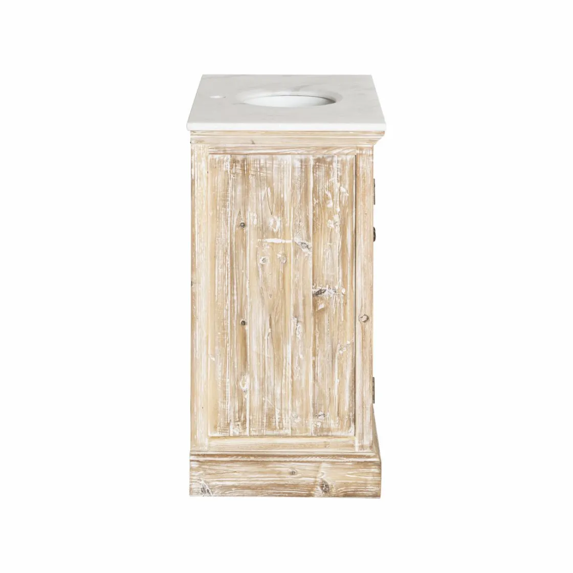 Made in Meubles Meuble Sous Vasque<Meuble sous vasque en pin recyclé blanchi Gemma