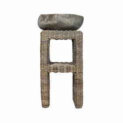 Made in Meubles Meuble Sous Vasque<Meuble sous vasque en rotin Rattan