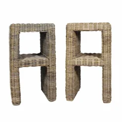 Made in Meubles Meuble Sous Vasque<Meuble sous vasque en rotin Rattan