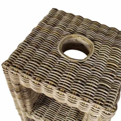 Made in Meubles Meuble Sous Vasque<Meuble sous vasque en rotin Rattan