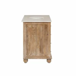 Made in Meubles Meuble Sous Vasque<Meuble sous vasque en vieux pin et marbre blanc Octavie