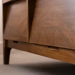 Made in Meubles Meuble Tv<Meuble TV 2 niches en bois de manguier Remick