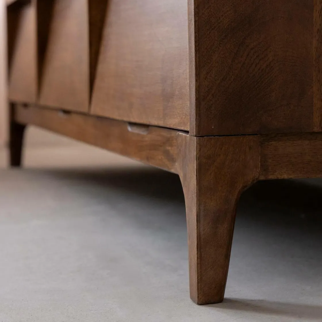 Made in Meubles Meuble Tv<Meuble TV 2 niches en bois de manguier Remick