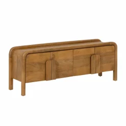 Made in Meubles Meuble Tv<Meuble TV 4 portes en bois de manguier Féodor