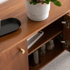 Made in Meubles Meuble Tv<Meuble TV 2 portes en bois d'acacia Emiel