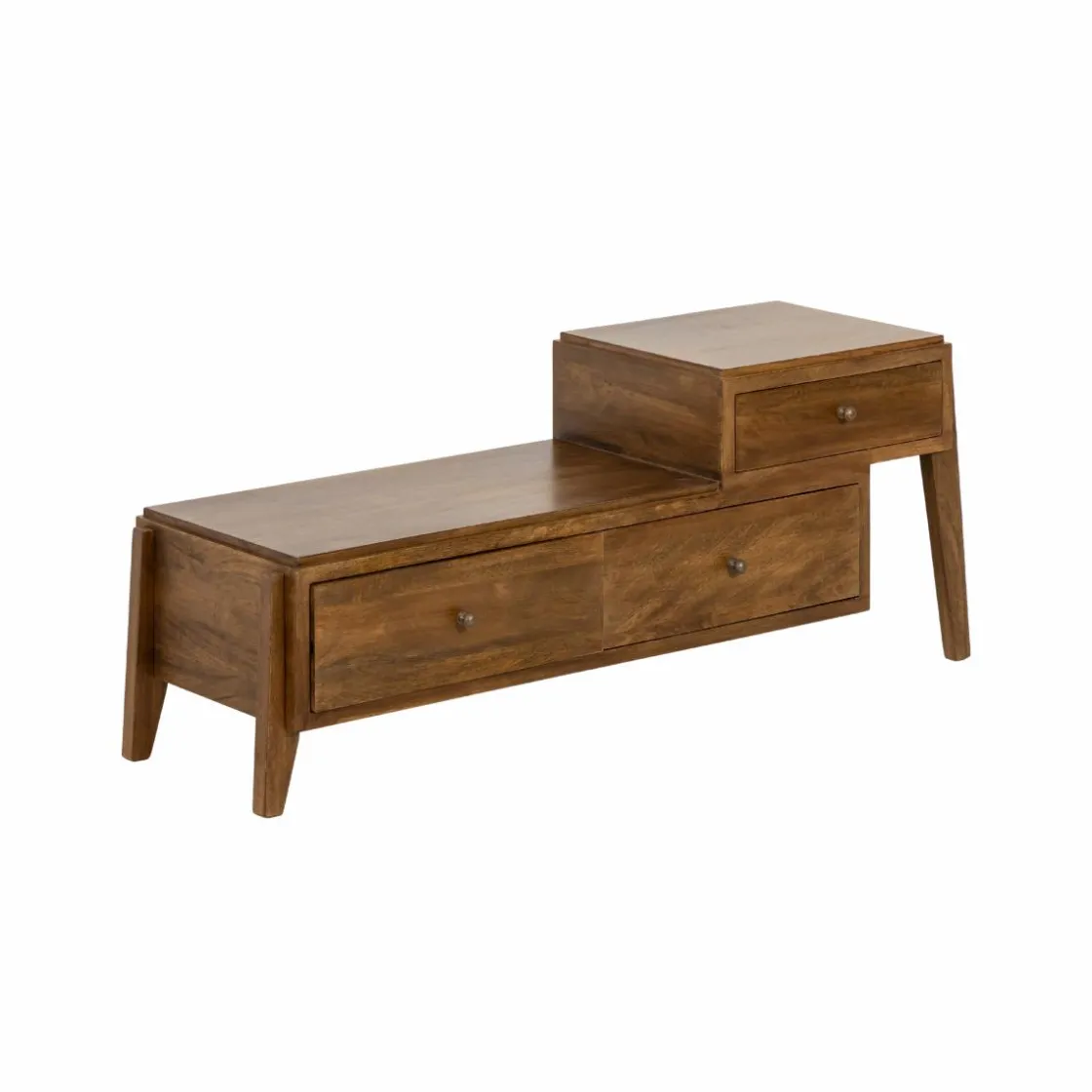 Made in Meubles Meuble Tv<Meuble TV 3 tiroirs en bois de manguier Remick