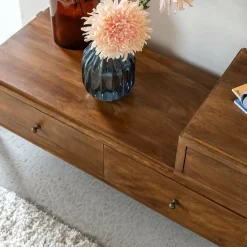 Made in Meubles Meuble Tv<Meuble TV 3 tiroirs en bois de manguier Remick