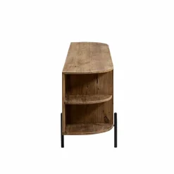 Made in Meubles Meuble Tv<Meuble TV arrondi en bois recyclé Blaise