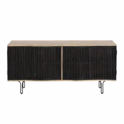 Made in Meubles Meuble Tv<Meuble TV bois de manguier et métal Auxence