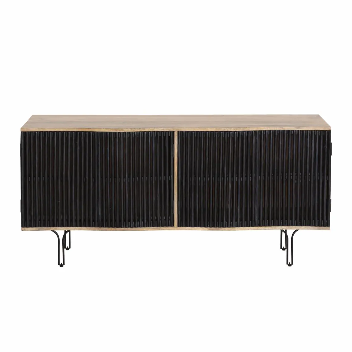 Made in Meubles Meuble Tv<Meuble TV bois de manguier et métal Auxence