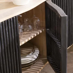 Made in Meubles Meuble Tv<Meuble TV bois de manguier et métal Auxence