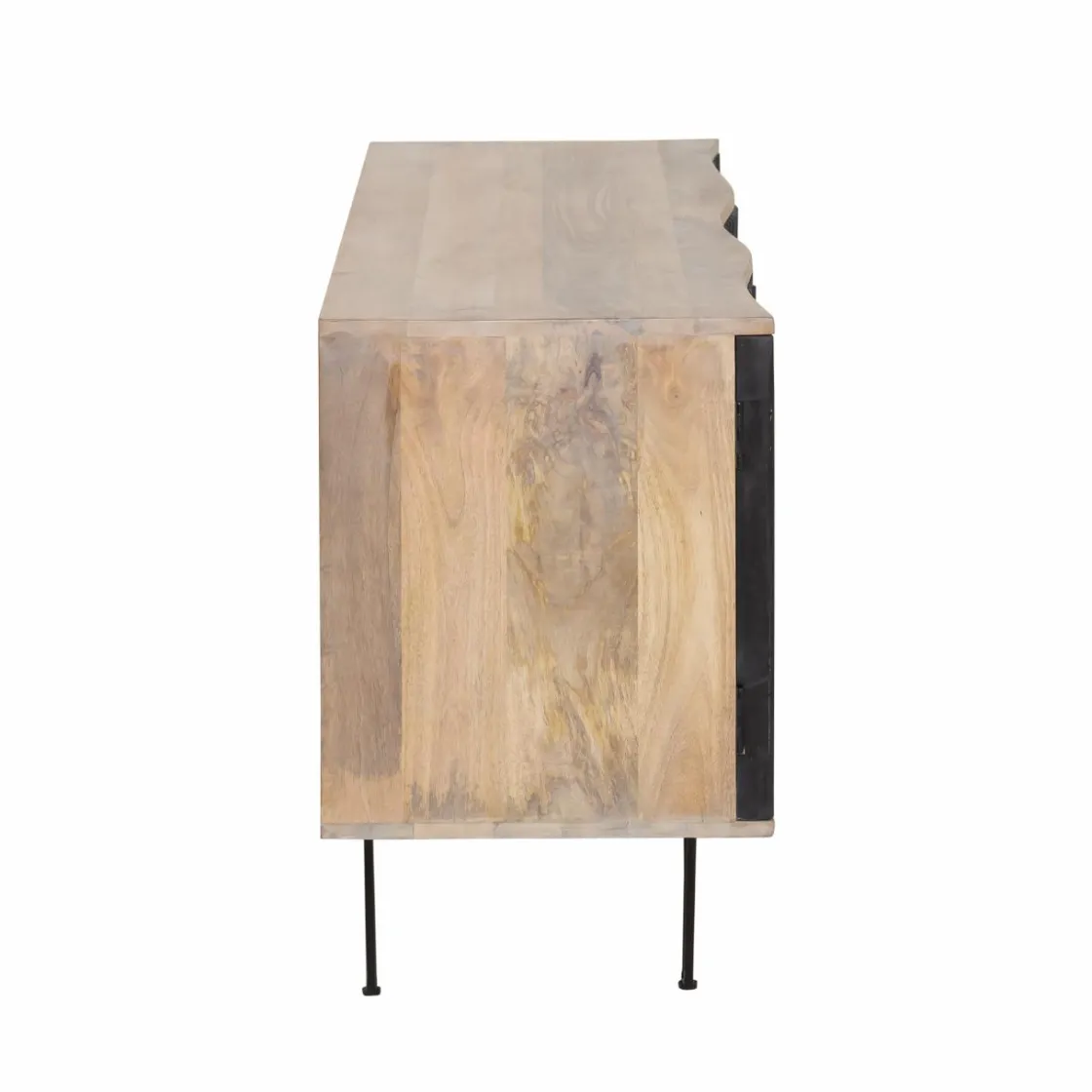 Made in Meubles Meuble Tv<Meuble TV bois de manguier et métal Auxence