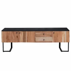 Made in Meubles Meuble Tv<Meuble TV en bois d'acacia et métal Pippa