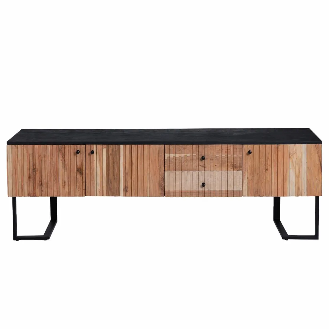 Made in Meubles Meuble Tv<Meuble TV en bois d'acacia et métal Pippa