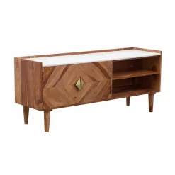 Made in Meubles Meuble Tv<Meuble TV en bois d'acacia Naxos