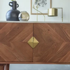 Made in Meubles Meuble Tv<Meuble TV en bois d'acacia Naxos