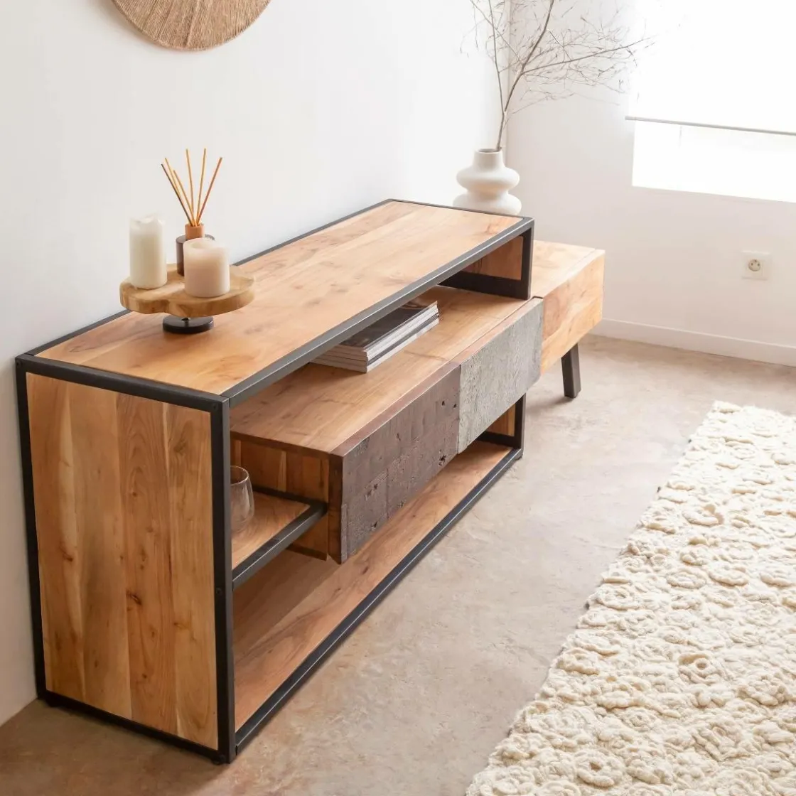 Made in Meubles Meuble Tv<Meuble TV en bois d'acacia Ernest