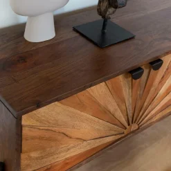 Made in Meubles Meuble Tv<Meuble TV en bois d'acacia Elvira