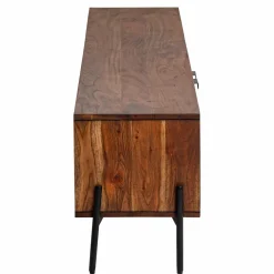 Made in Meubles Meuble Tv<Meuble TV en bois d'acacia Elvira