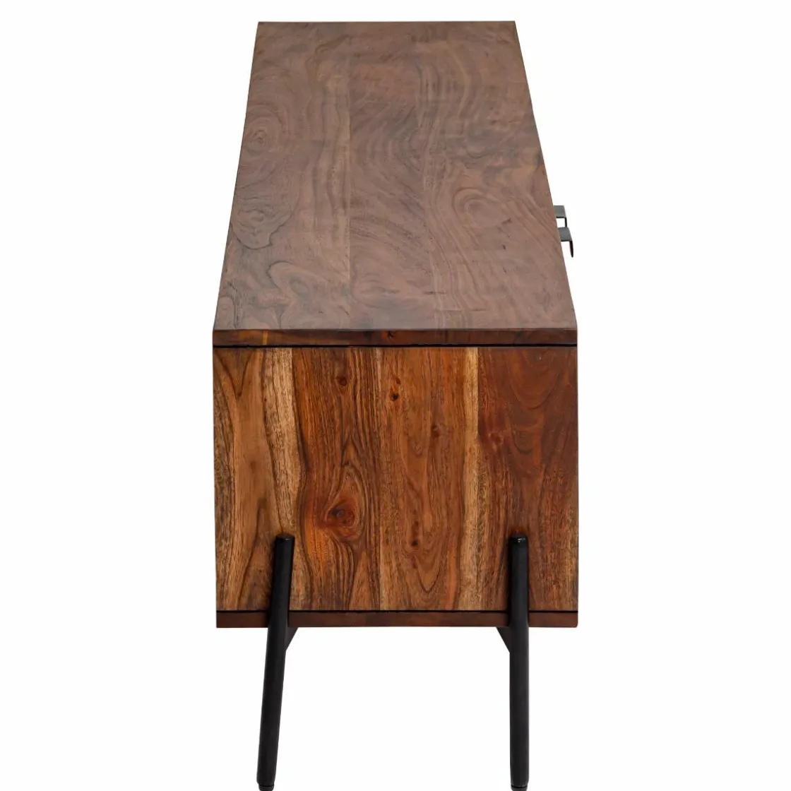 Made in Meubles Meuble Tv<Meuble TV en bois d'acacia Elvira