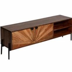 Made in Meubles Meuble Tv<Meuble TV en bois d'acacia Elvira