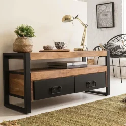 Made in Meubles Meuble Tv<Meuble TV en bois d'acacia 112 cm Havana