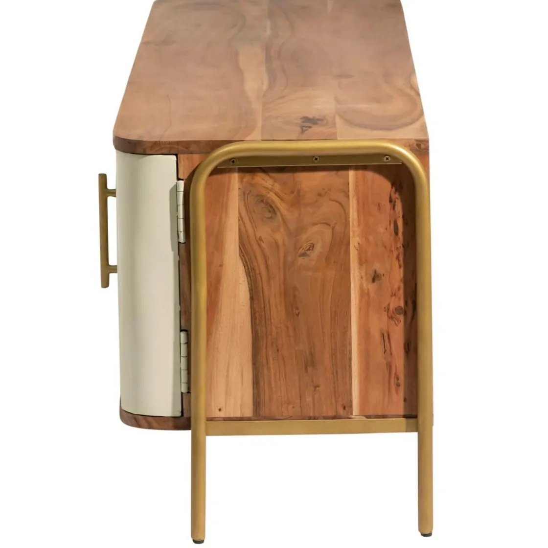 Made in Meubles Meuble Tv<Meuble TV en bois d'acacia et métal Andrès