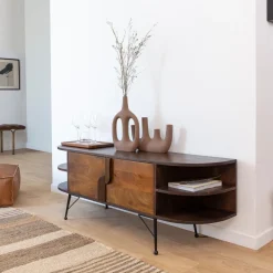 Made in Meubles Meuble Tv<Meuble TV en bois d'acacia Juno