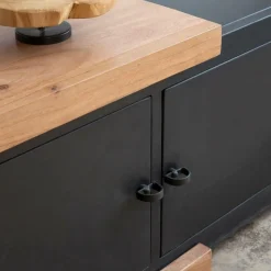 Made in Meubles Meuble Tv<Meuble TV en bois d'acacia Emilio