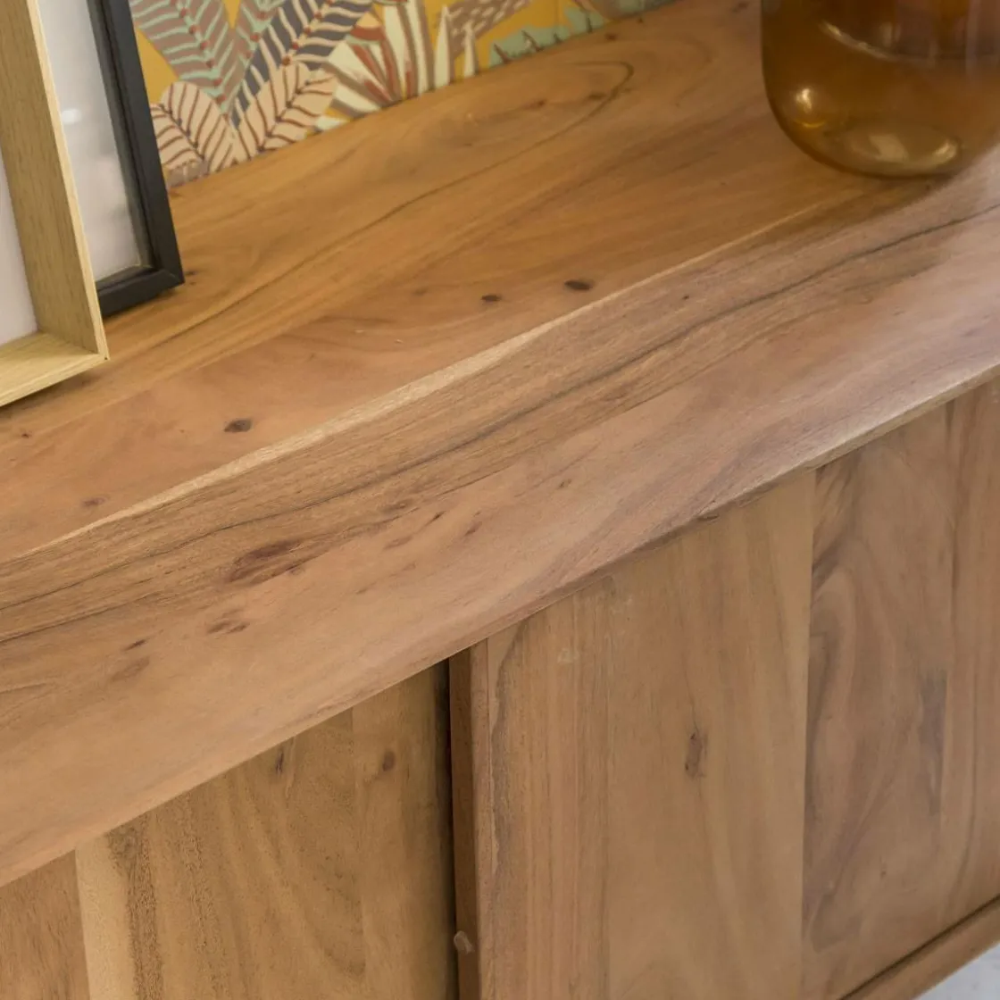 Made in Meubles Meuble Tv<Meuble TV en bois d'acacia Sara