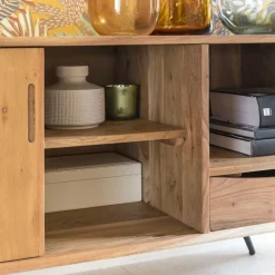 Made in Meubles Meuble Tv<Meuble TV en bois d'acacia Sara