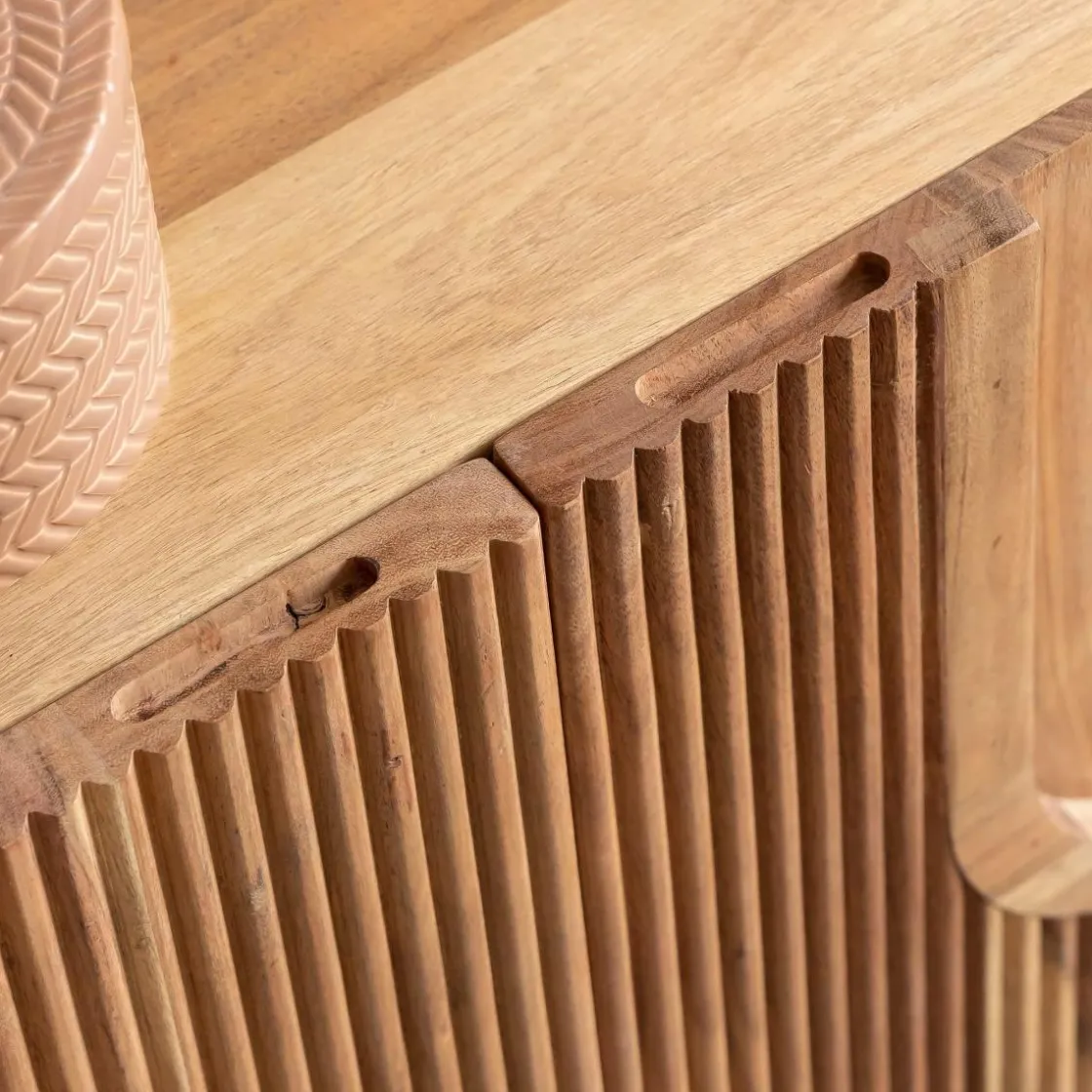 Made in Meubles Meuble Tv<Meuble TV en bois d'acacia Tilio