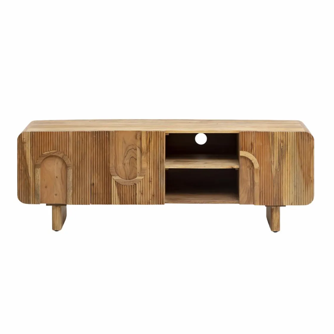 Made in Meubles Meuble Tv<Meuble TV en bois d'acacia Tilio