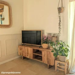 Made in Meubles Meuble Tv<Meuble TV en bois d'acacia Tilio