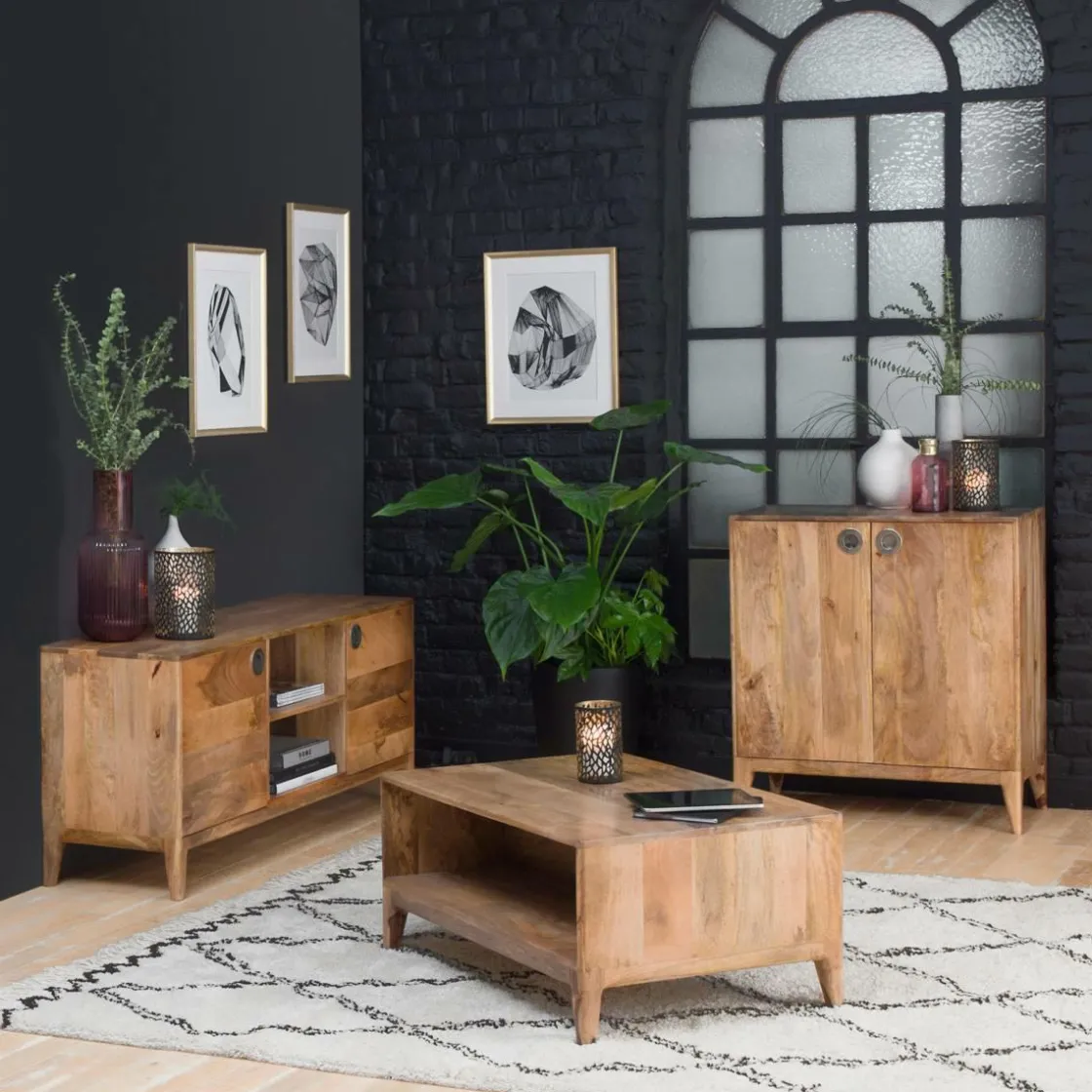 Made in Meubles Meuble Tv<Meuble tv en bois de manguier Eloi