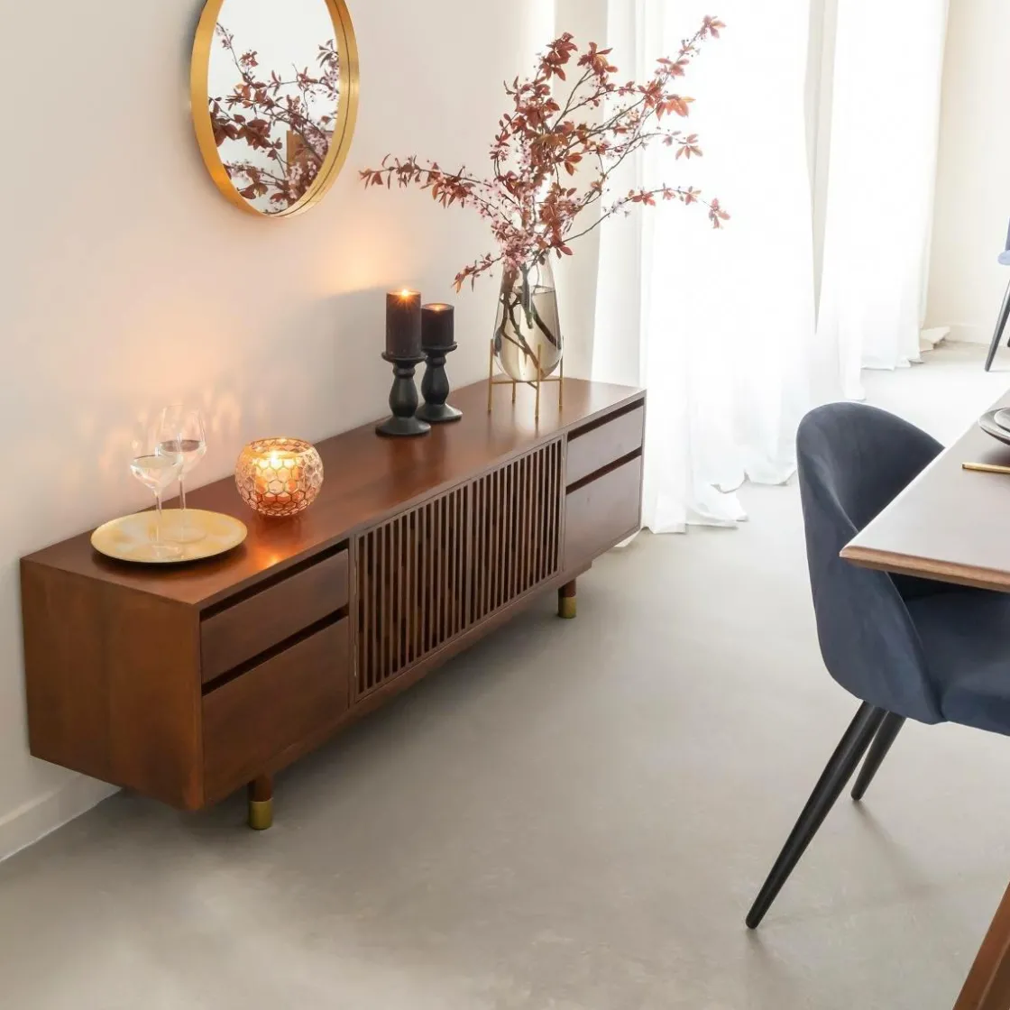 Made in Meubles Meuble Tv<Meuble TV en bois de manguier Xabi