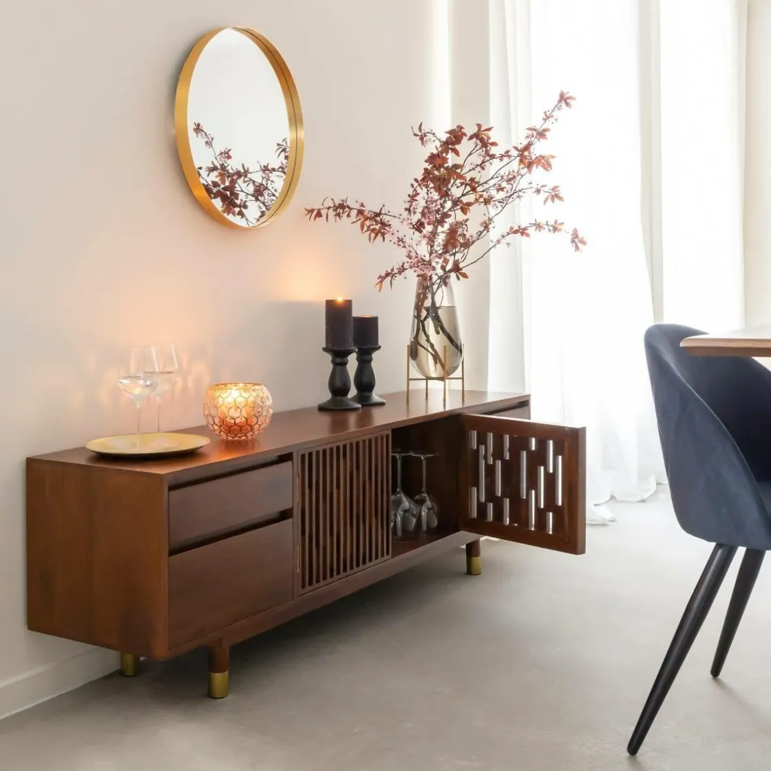 Made in Meubles Meuble Tv<Meuble TV en bois de manguier Xabi