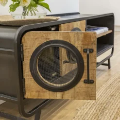 Made in Meubles Meuble Tv<Meuble TV en bois de manguier Nautilus