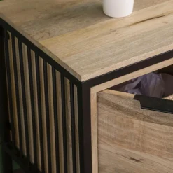 Made in Meubles Meuble Tv<Meuble TV en bois de manguier et métal Héloïse