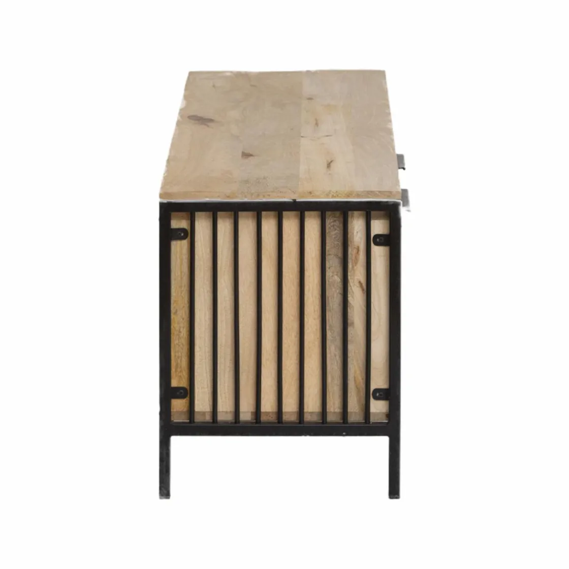 Made in Meubles Meuble Tv<Meuble TV en bois de manguier et métal Héloïse