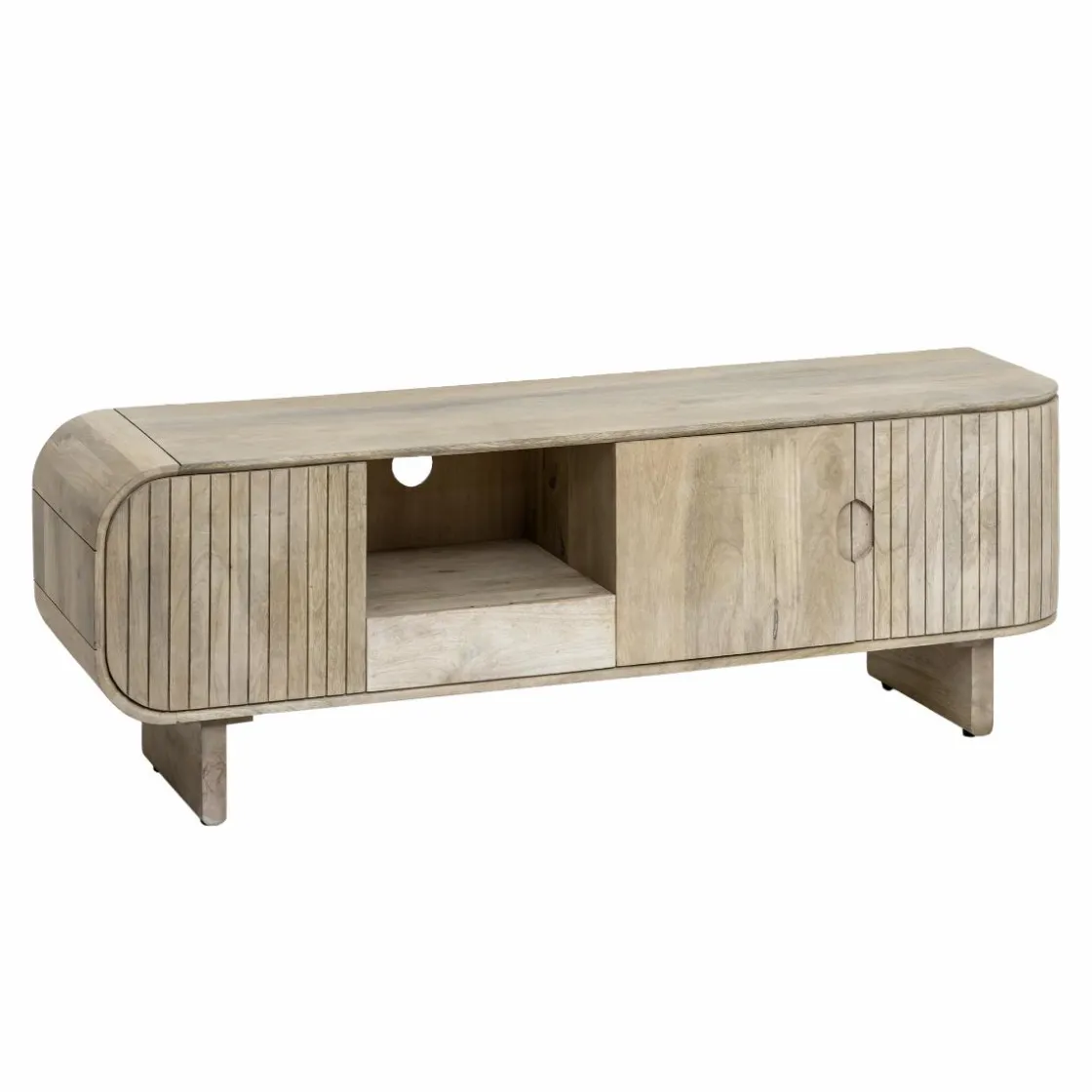 Made in Meubles Meuble Tv<Meuble TV en bois de manguier clair Yoni