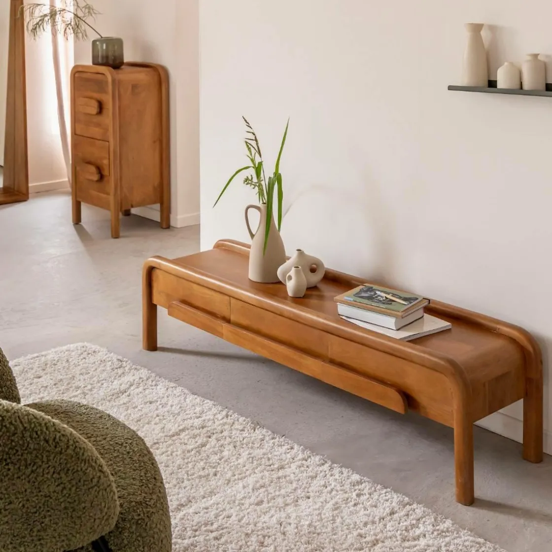 Made in Meubles Meuble Tv<Meuble TV en bois de manguier Féodor