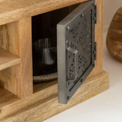 Made in Meubles Meuble Tv<Meuble TV en bois de manguier et métal Sahara